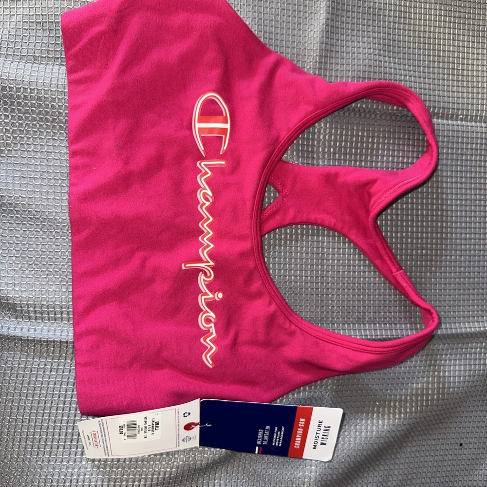 Champion Life Women Strawberry R Pink Racerback Sports Bra Small B23046 NEW